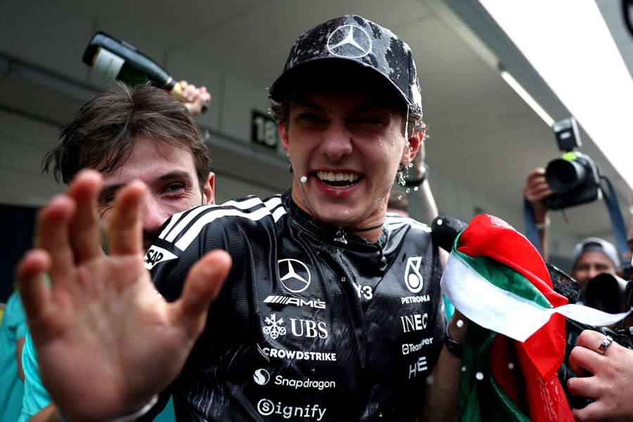 Antonelli após a vitória no Grande Prémio do Japão