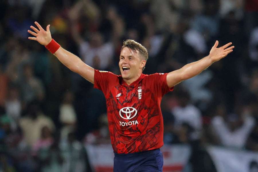 England's Sam Curran celebrates taking the wicket of Sri Lanka's Matheesha Pathirana England's Sam Curran celebrates taking the wicket of Sri Lanka's Matheesha Pathirana
