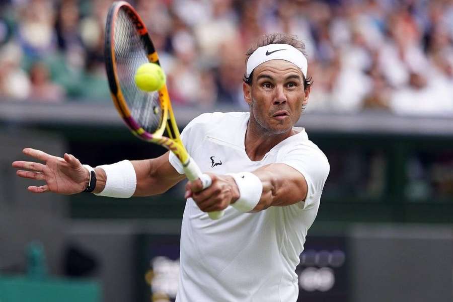 Rafael Nadal la Wimbledon, în 2022