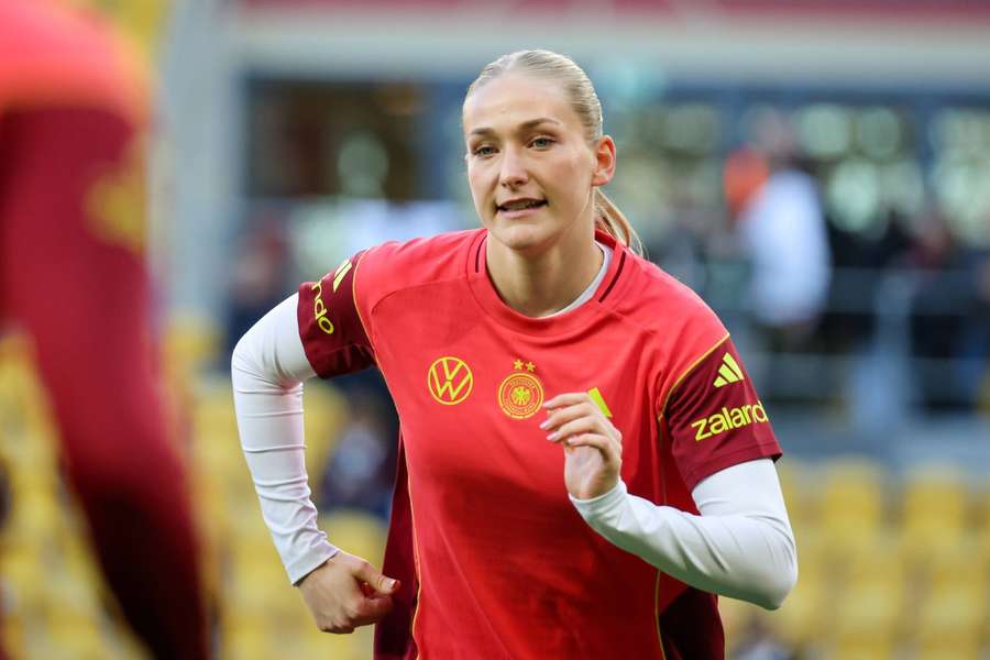 Camilla Küver während einer Trainingseinheit