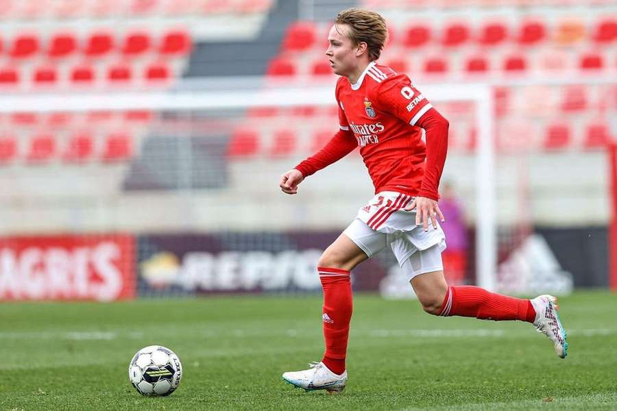 Schjelderup chegou ao Benfica em janeiro, contratado ao Nordsjaelland