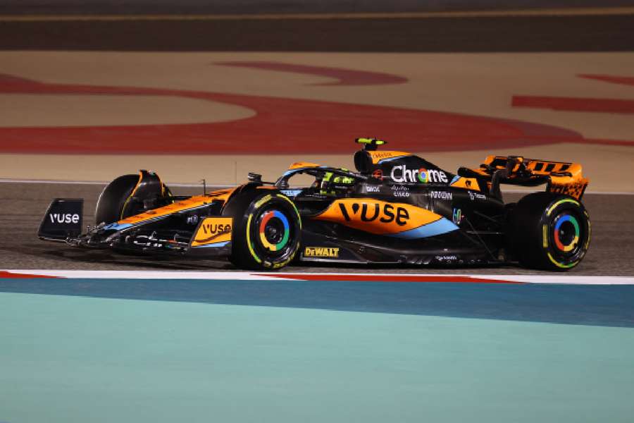 McLaren's Lando Norris in action in Bahrain