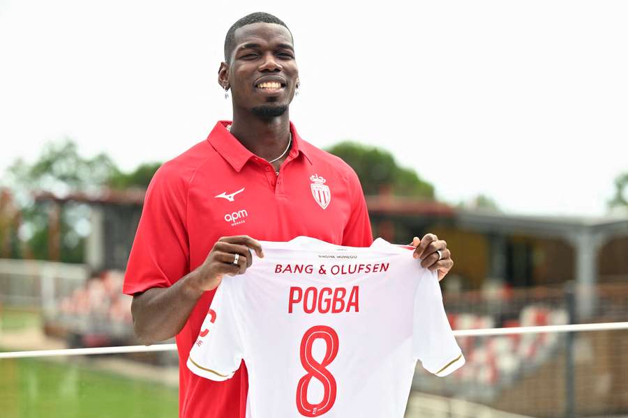 Paul Pogba bei seiner Vorstellung in Monaco.