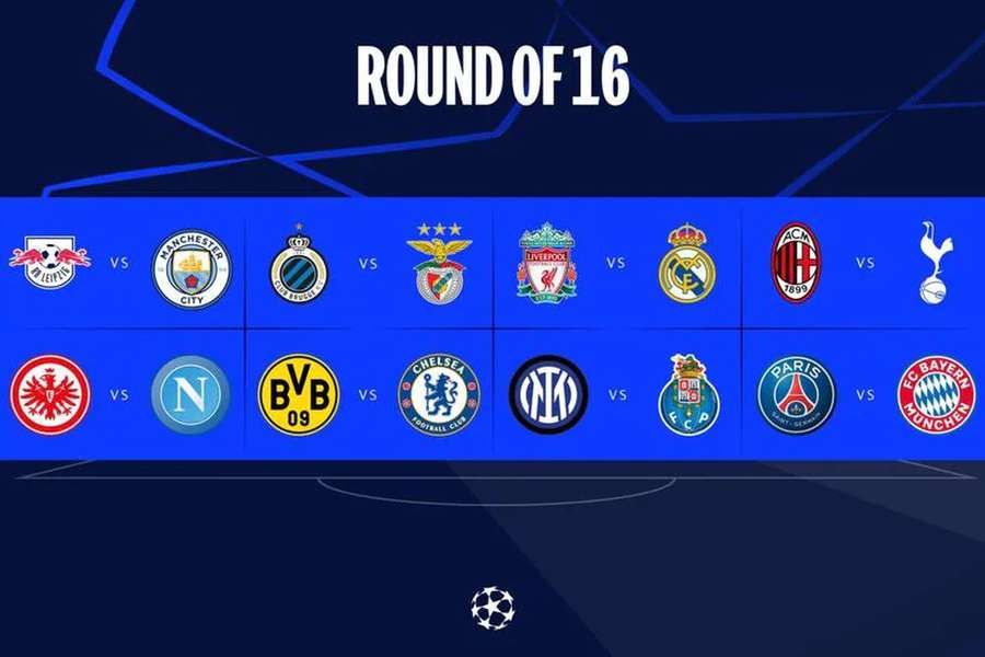 Dezasseis equipas tentam chegar à final da Champions