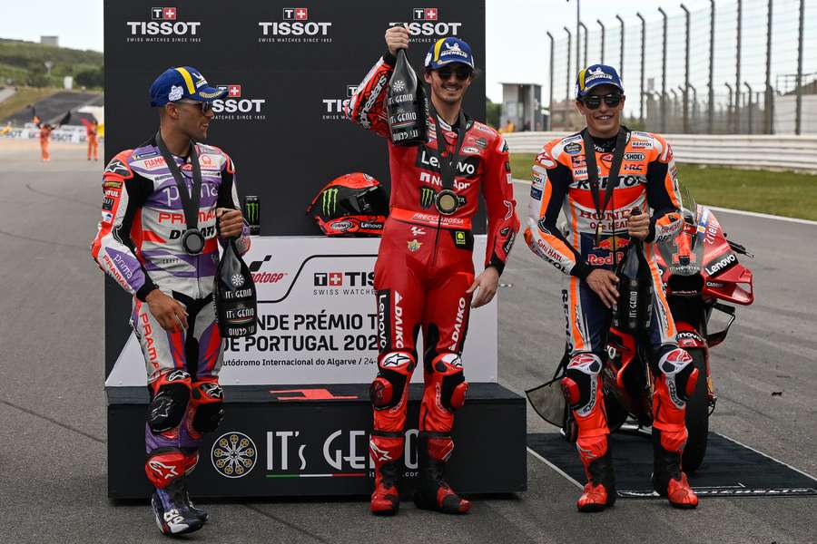Sprint in der MotoGP: Bagnaia gewinnt - Marquez Dritter
