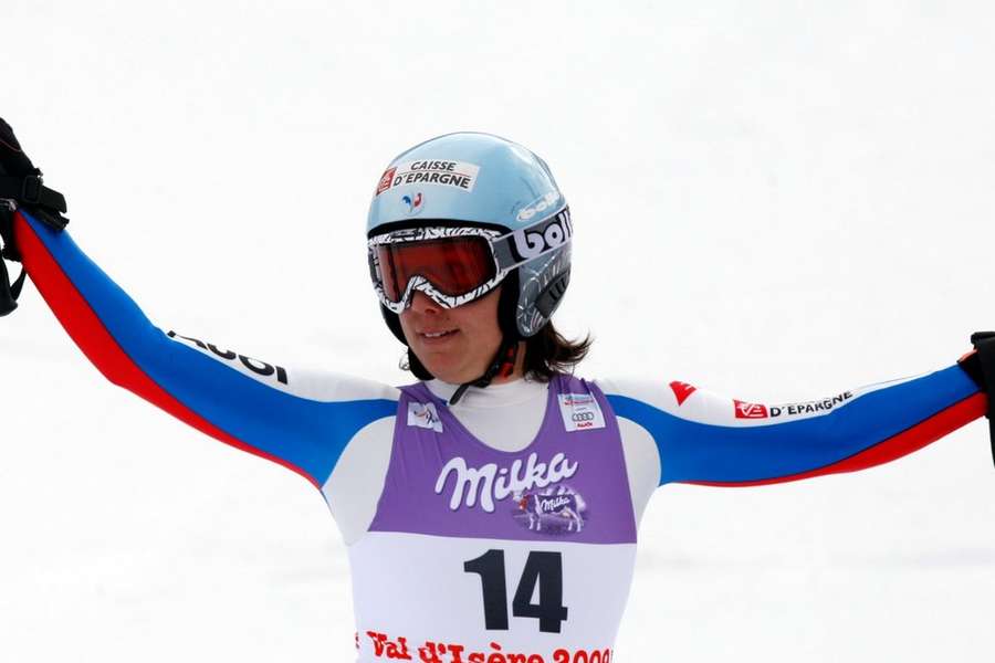 Marie Marchand-Arvier a remporté la médaille d'argent du super-G de Val d'Isère (2009).