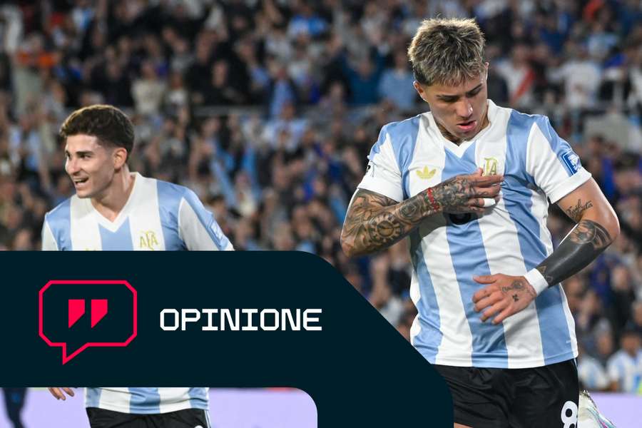 Enzo Fernandez esulta per il gol segnato al Brasile