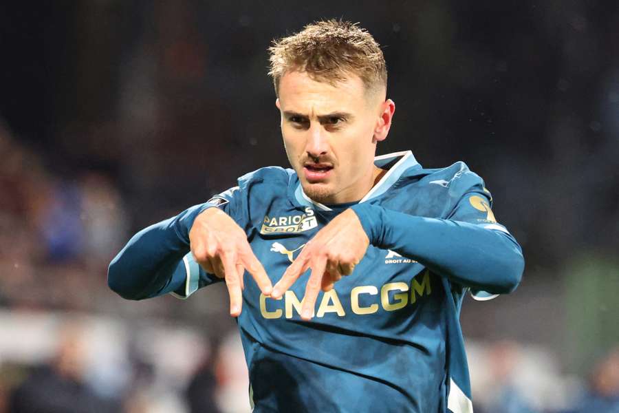 Valentin Rongier en pleine célébration.