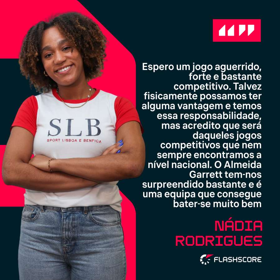 Nádia Rodrigues perspetiva duelo exigente na Supertaça Nádia Rodrigues perspetiva duelo exigente na Supertaça