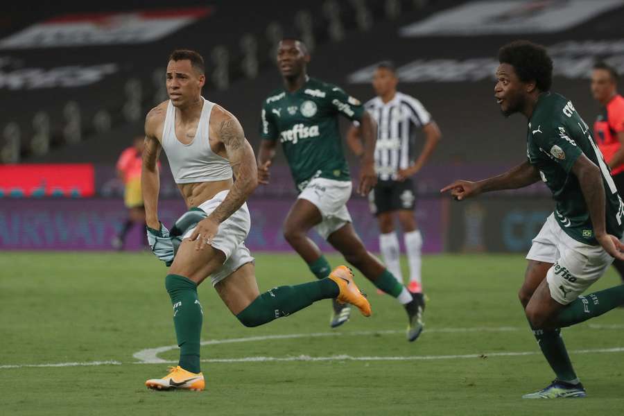 Breno Lopes comemora gol que deu a primeira Libertadores ao técnico Abel Ferreira Breno Lopes comemora gol que deu a primeira Libertadores ao técnico Abel Ferreira