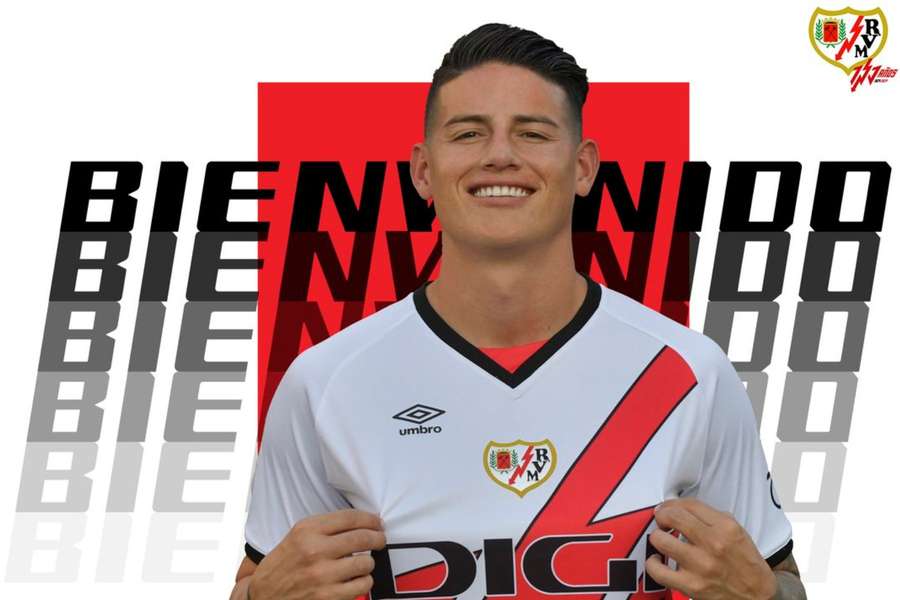 James Rodriguez a fost prezentat oficial la Rayo Vallecano