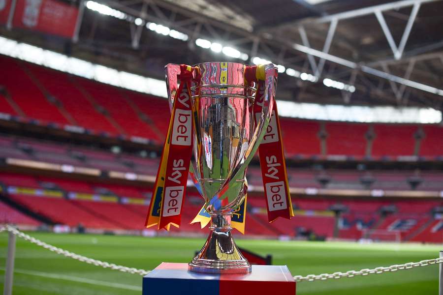 The Championship play-off final trophy