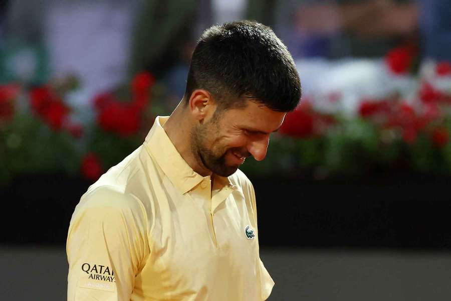 A desilusão era visível no rosto de Novak Djokovic