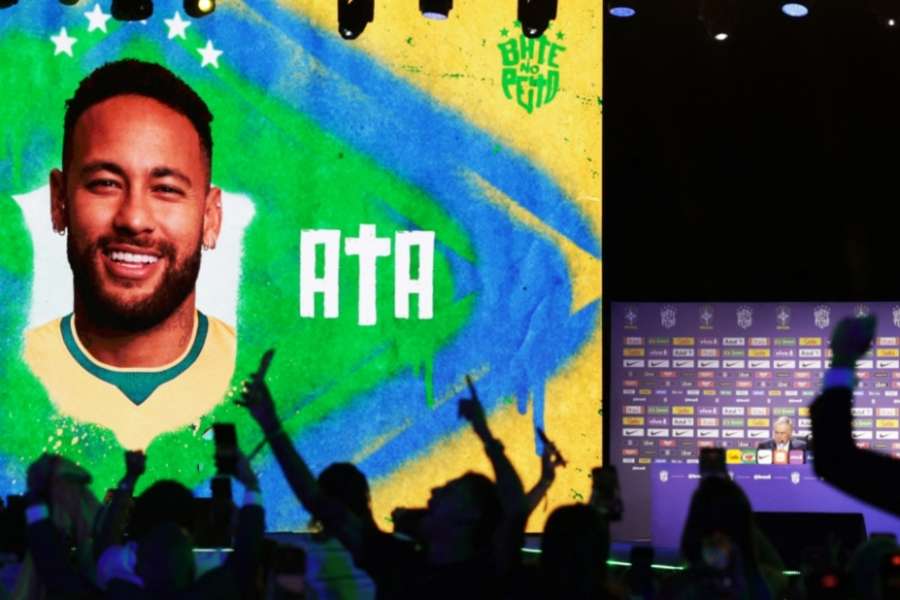 Neymar's selection is announced at an official ceremony