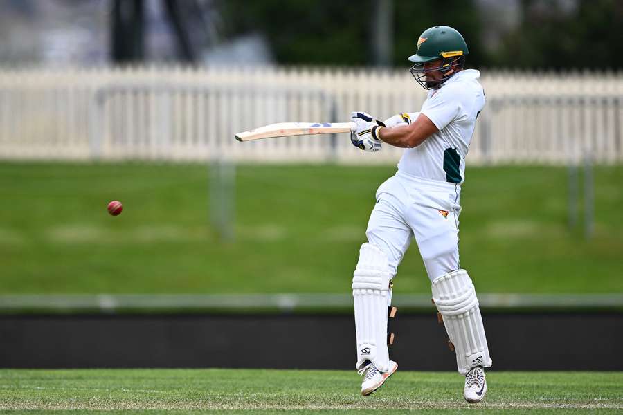 Jake Weatherald in action for Tasmania during this Sheffield Shield season. Jake Weatherald in action for Tasmania during this Sheffield Shield season.