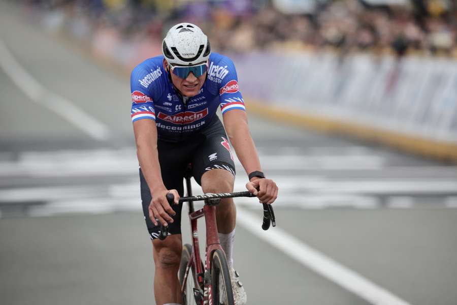 Mathieu Van Der Poel tijdens de Ronde van Vlaanderen