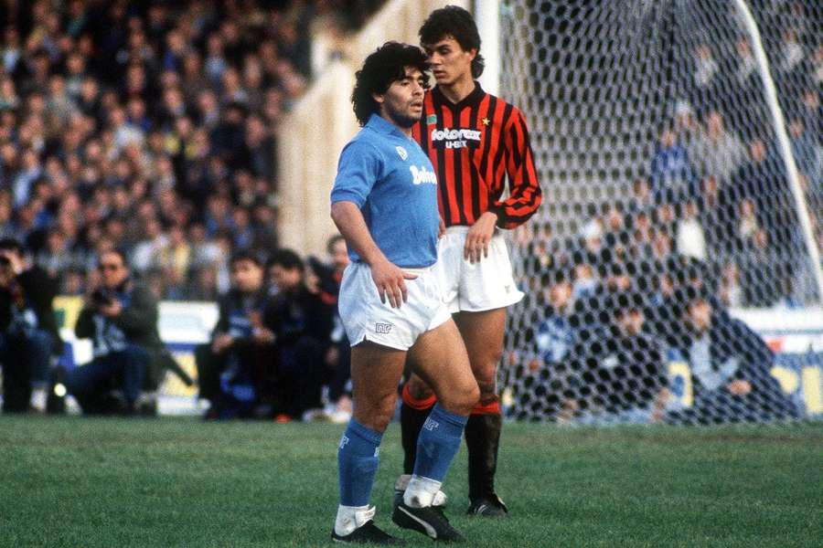 Maradona e Maldini eram alguns dos craques da época