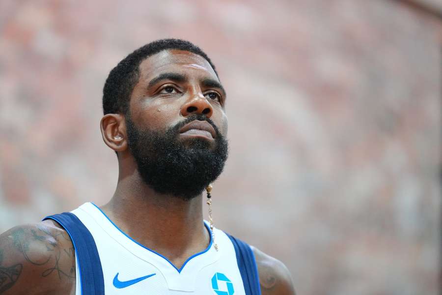 Kyrie Irving during Dallas Mavericks' media day 