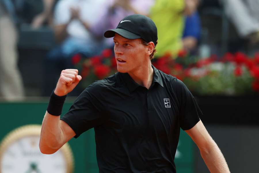 Italy's Jannik Sinner is back in action in Rome today Italy's Jannik Sinner is back in action in Rome today