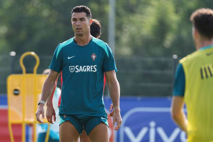 CR7 im portugiesischen Team-Training.