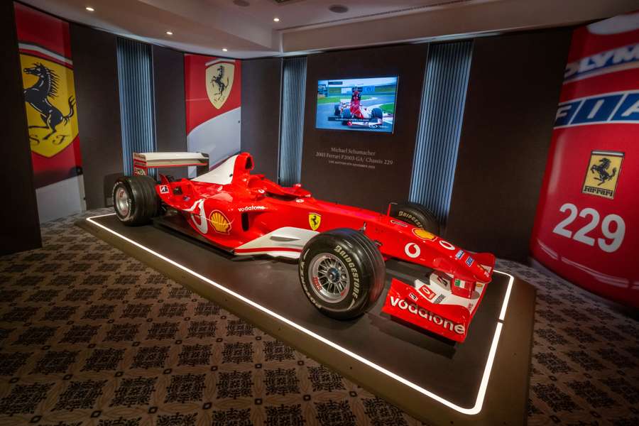 O Ferrari "Chassis 229" utilizado por Michael Schumacher