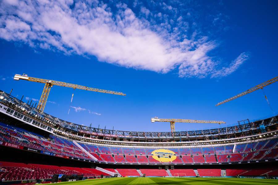 Das Camp Nou ist weiterhin eine Baustelle.