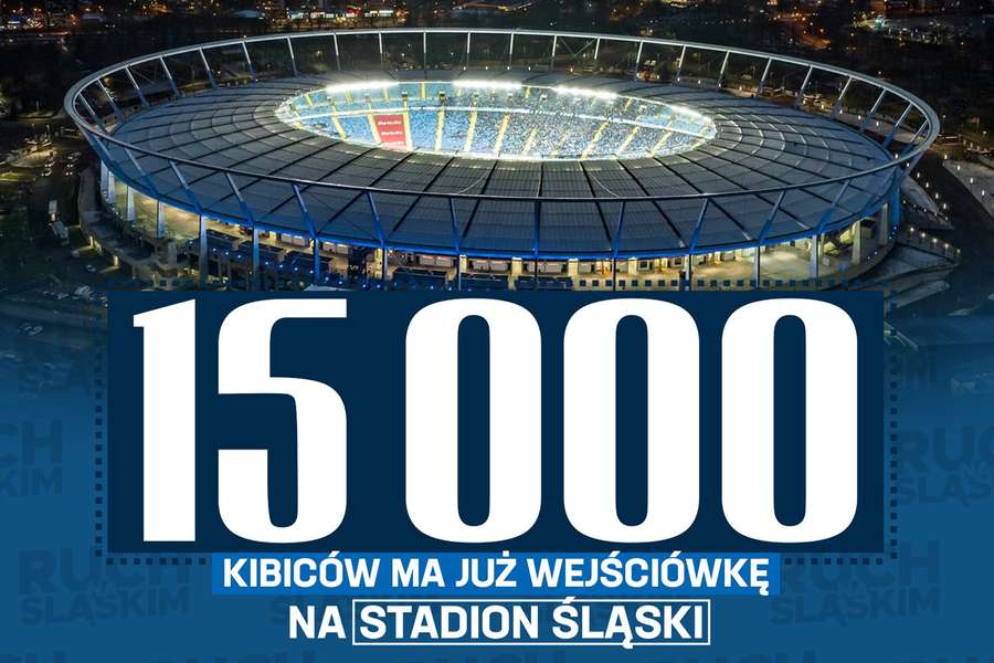 Ruch otwiera wszystkie sektory Śląskiego, Legia mobilizuje kibiców na rekordowy wyjazd