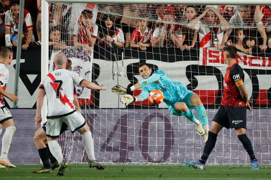 Mallorca's goalkeeper Dominik Greif had an excellent game