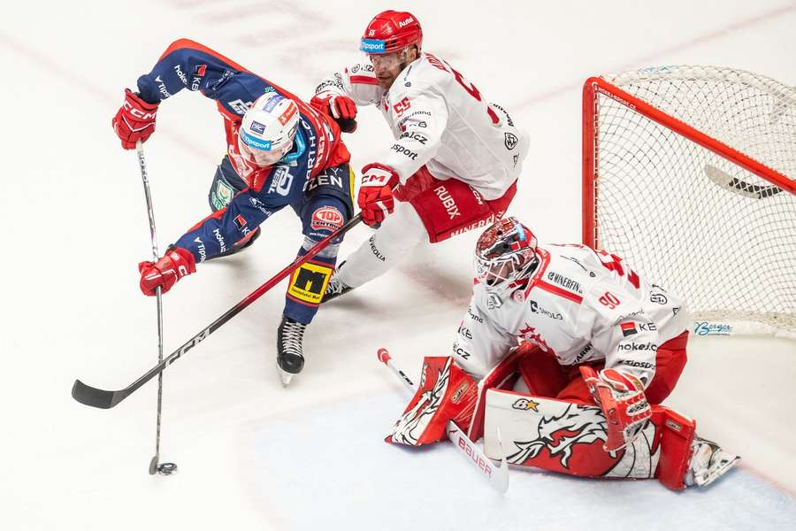 Pardubice v extraligovém šlágru porazily Třinec.