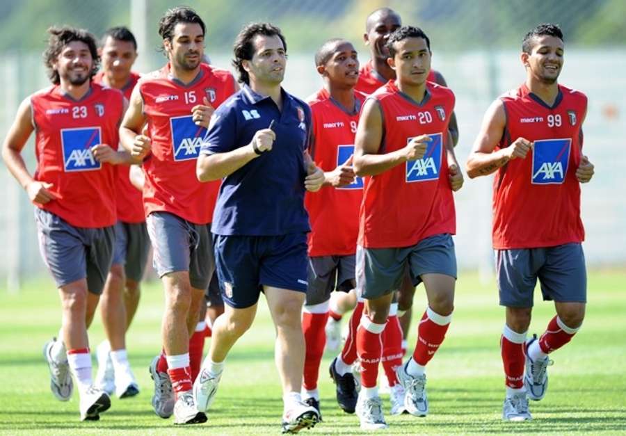Rui Santos num treino do SC Braga Rui Santos num treino do SC Braga