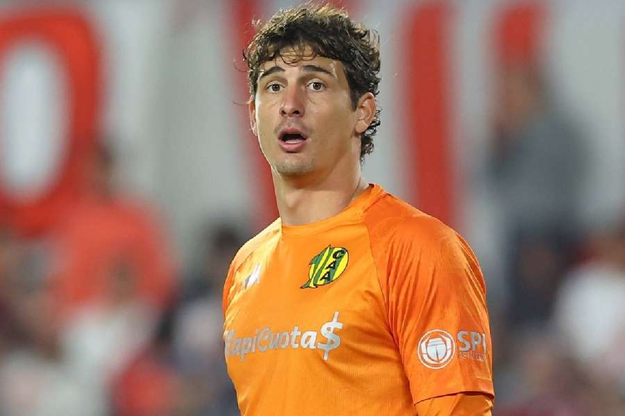 Axel Werner, durante un partido con el Aldosivi Axel Werner, durante un partido con el Aldosivi