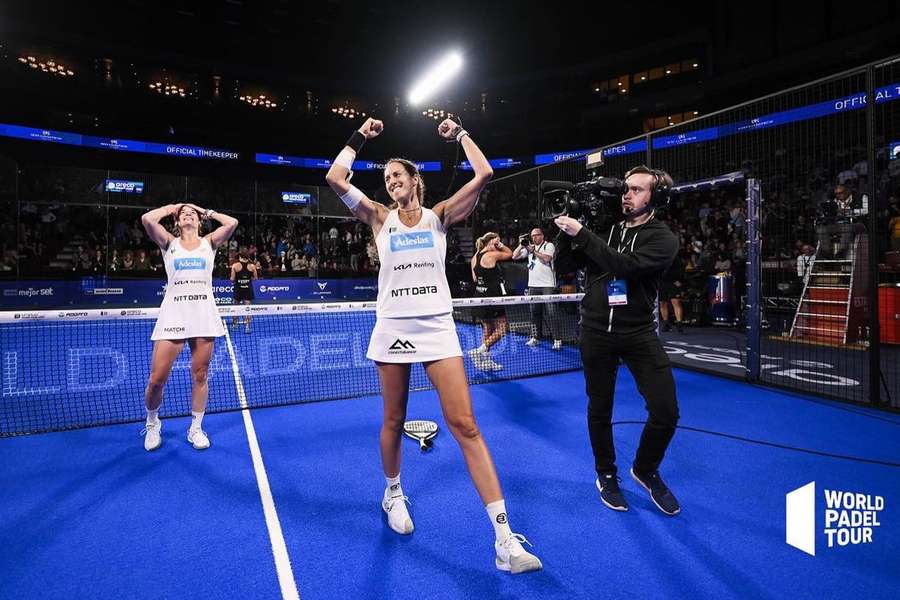 Alejandra Salazar e Gemma Triay festejaram em Malmo e fizeram história no padel feminino