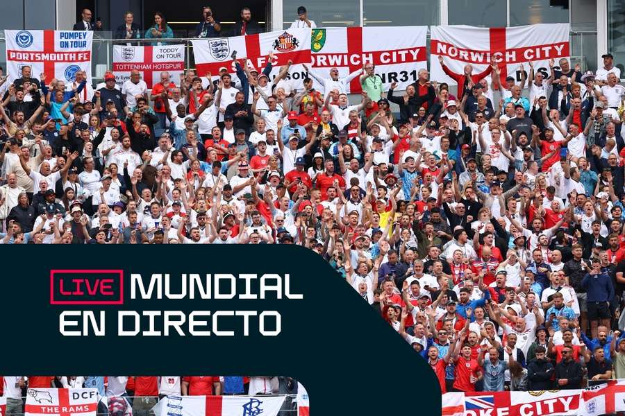 La afición inglesa disfruta del Mundial