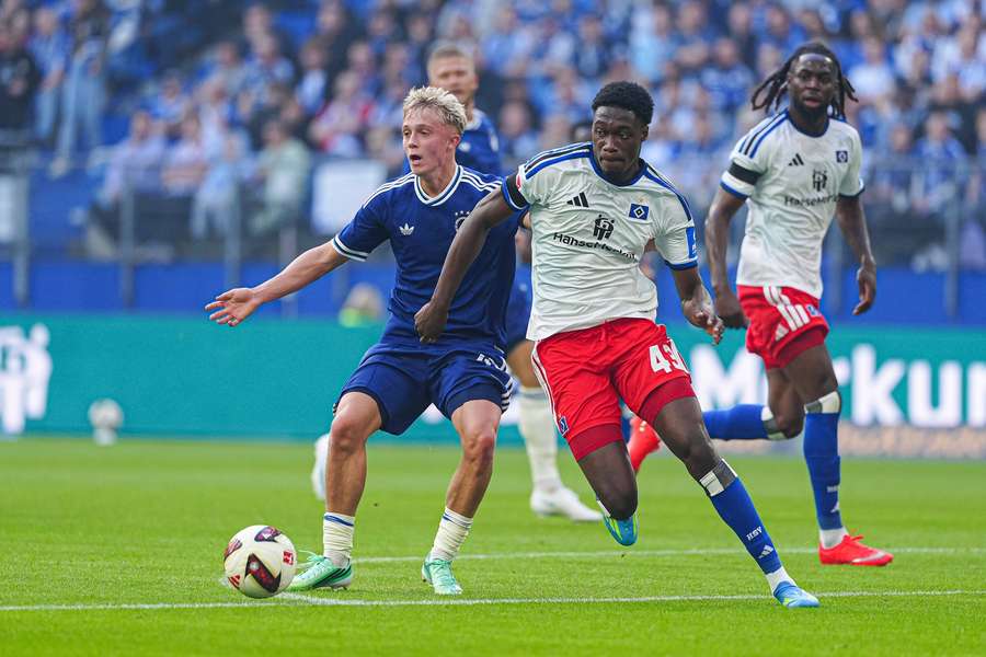 HSV's Shafiq Nandja control the ball during the clash against FC Copenhagen HSV's Shafiq Nandja control the ball during the clash against FC Copenhagen