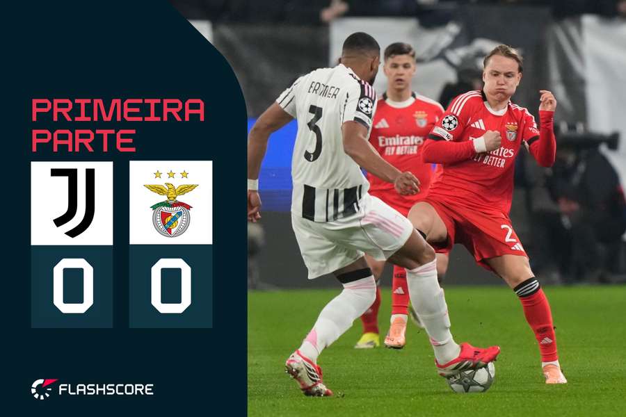 Benfica visita Juventus em Turim