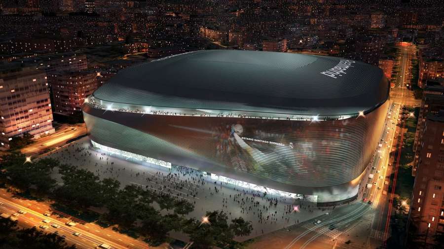 A fachada futurista é apenas o início das atracções - as maiores inovações aguardam no interior do novo Bernabéu