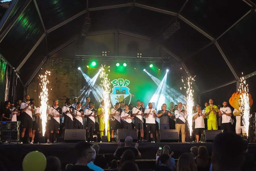 Plantel do Farense apresentado na Festa da Ria Formosa, em Faro