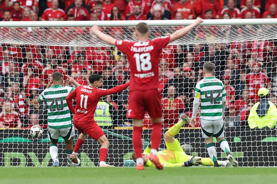 A festa dos jogadores do Aberdeen