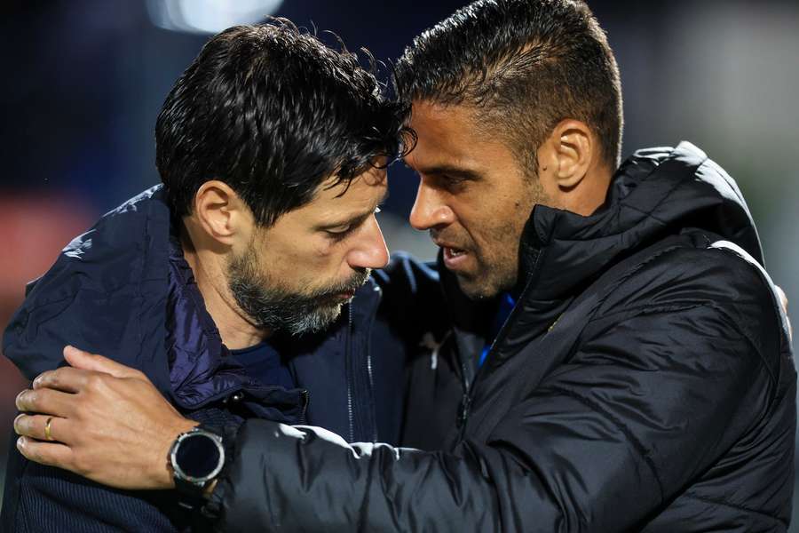 Ricardo Silva com Vítor Bruno, treinador do FC Porto