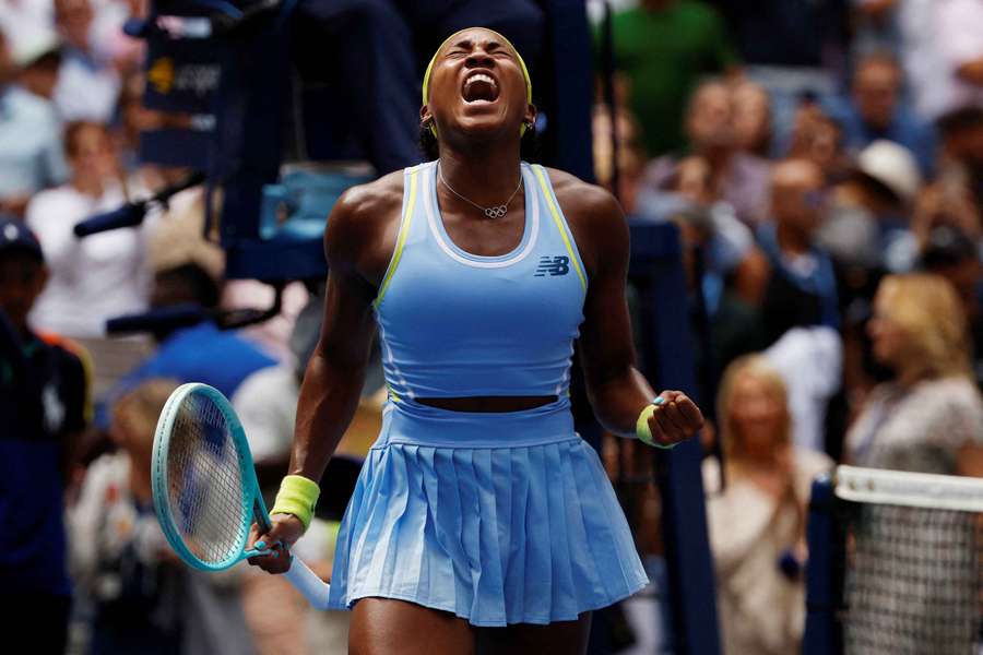 Gauff roars after winning her third-round match