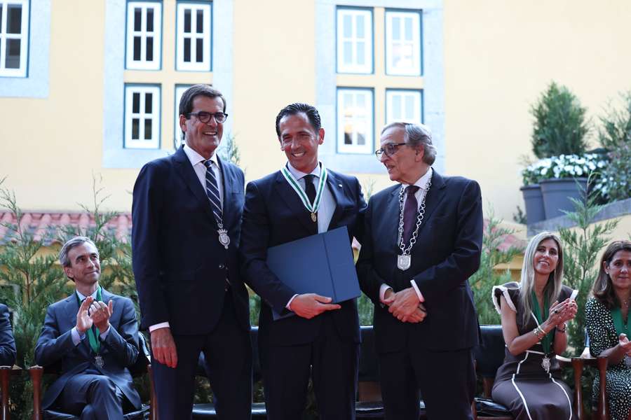 Rui Moreira, presidente da Câmara Municipal do Porto, com Pedro Proença