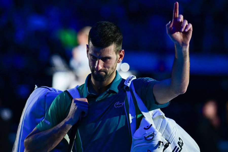Novak Djokovic bei den ATP-Finals 2023.