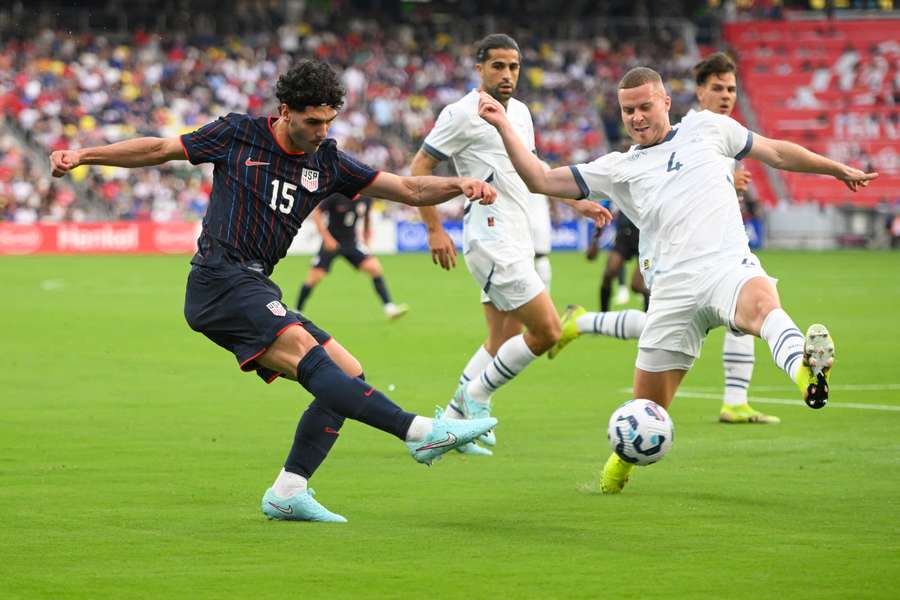 Johnny Cardoso in action for USMNT