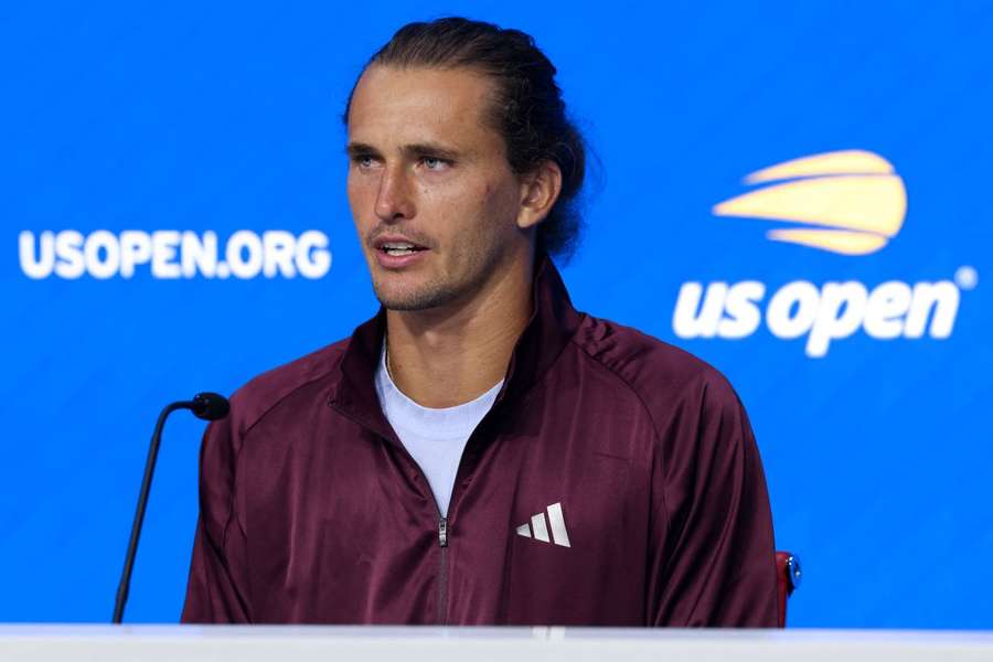 Zverev bei seiner ersten Pressekonferenz bei den US Open 2026 Zverev bei seiner ersten Pressekonferenz bei den US Open 2026