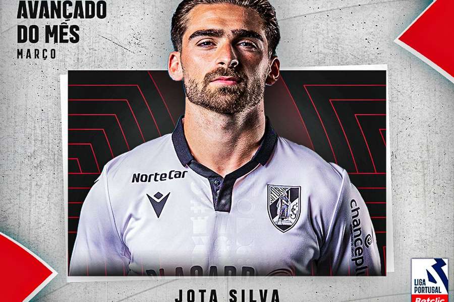 Jota Silva é o melhor avançado de março