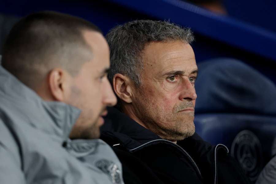 Luis Enrique lors de PSG-Chelsea le 11 mars.