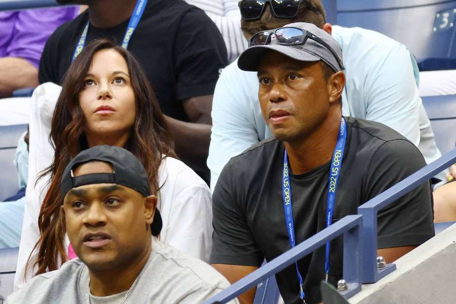 Tiger Woods was in the stands for Serena Williams' second-round victory