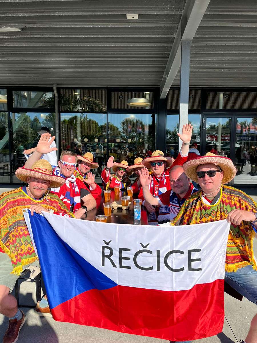 Czech fans from Resice