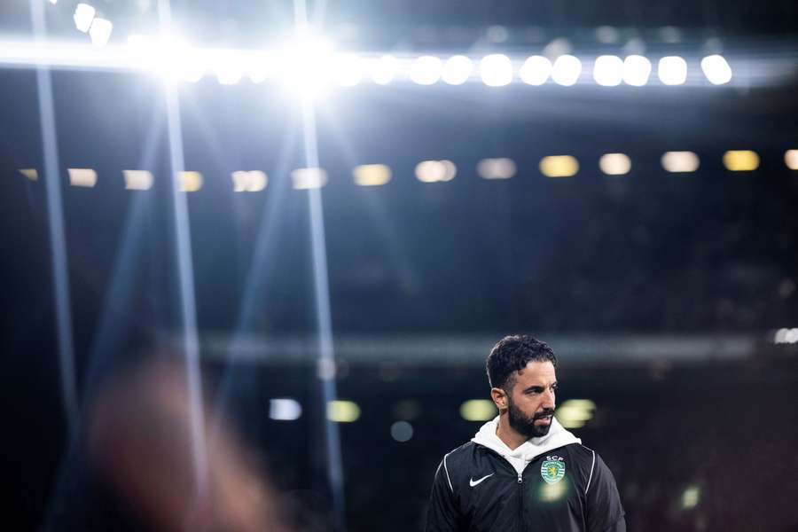 Ruben Amorim arrives prior the Portuguese League Cup quarter-final football match between Sporting CP and CD Nacional