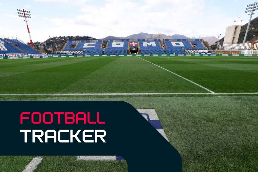 General view inside Como's stadium